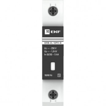 Ограничитель импульсных напряжений EKF PROXIMA ОПВ-D/1P In 5кА 230В с сигн.