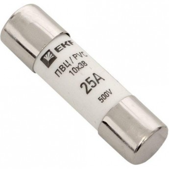 Плавкая вставка цилиндрическая EKF PROXIMA ПВЦ (10х38) 25А Плавкая вставка цилиндрическая EKF PROXIMA ПВЦ (10х38) 25А