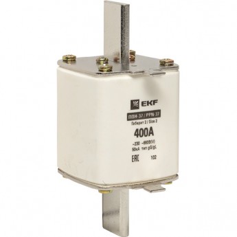 Плавкая вставка EKF PROXIMA ППН-37 400/400А габарит 2 Плавкая вставка EKF PROXIMA ППН-37 400/400А габарит 2