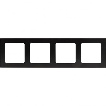 Рамка 4-местная EKF PROXIMA СТОГКОЛЬМ металлическая черная