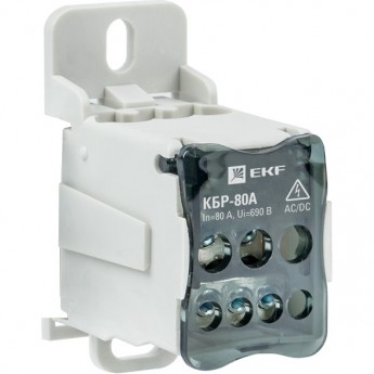 Распределительный блок EKF PROXIMA КБР на DIN-рейку и монтажную панель 80A