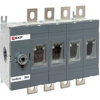 Рубильник EKF 200A 4P без рукоятки управления TwinBlock Рубильник EKF 200A 4P без рукоятки управления TwinBlock
