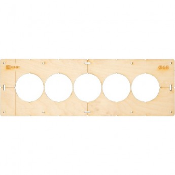 Шаблон для подрозетников c 5 отв. EKF EXPERT диаметр 68 мм Шаблон для подрозетников c 5 отв. EKF EXPERT диаметр 68 мм