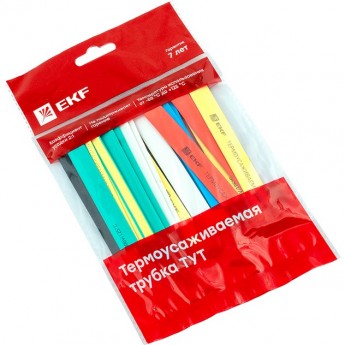 Термоусаживаемая трубка EKF PROXIMA ТУТ нг 16/8 набор:7 цветов по 3шт. 100мм. Термоусаживаемая трубка EKF PROXIMA ТУТ нг 16/8 набор:7 цветов по 3шт. 100мм.