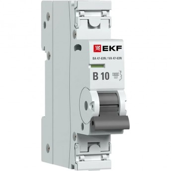 Выключатель автоматический EKF PROXIMA 1P 10А (B) 6кА ВА 47-63N